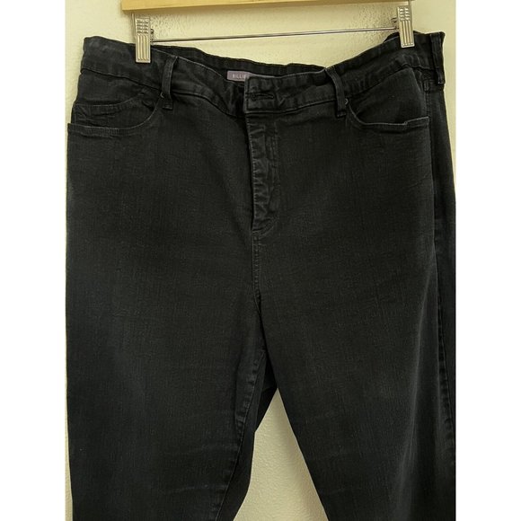 NYDJ Bootcut Women's size 20W Dark Blue Denim Jeans Stretch Lift Tuck Technology - Picture 2 of 8